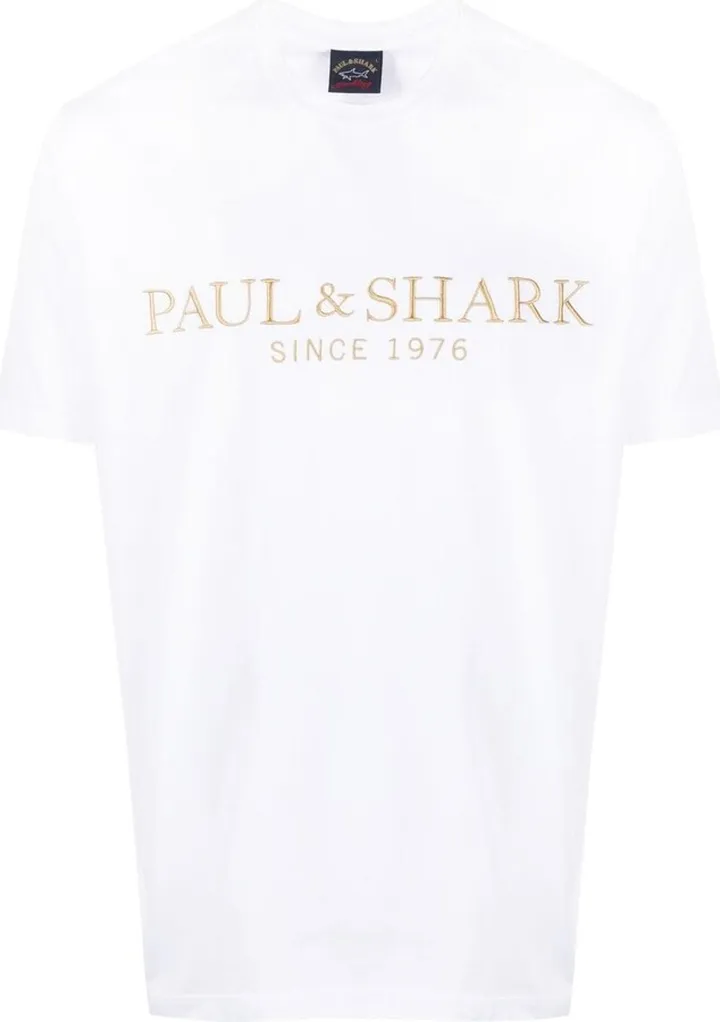 logo-embroidered cotton T-shirt