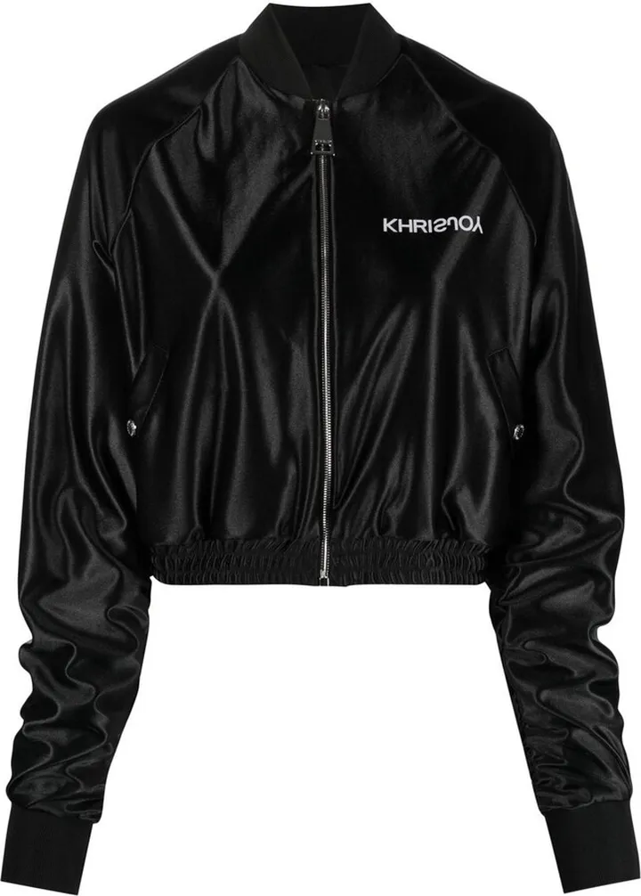 Logo-Print Bomber Jacket