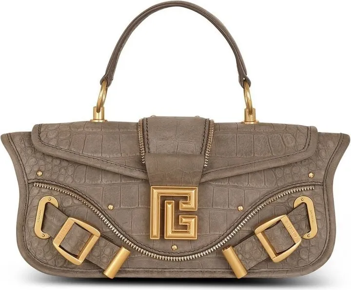 Blaze crocodile-effect shoulder bag
