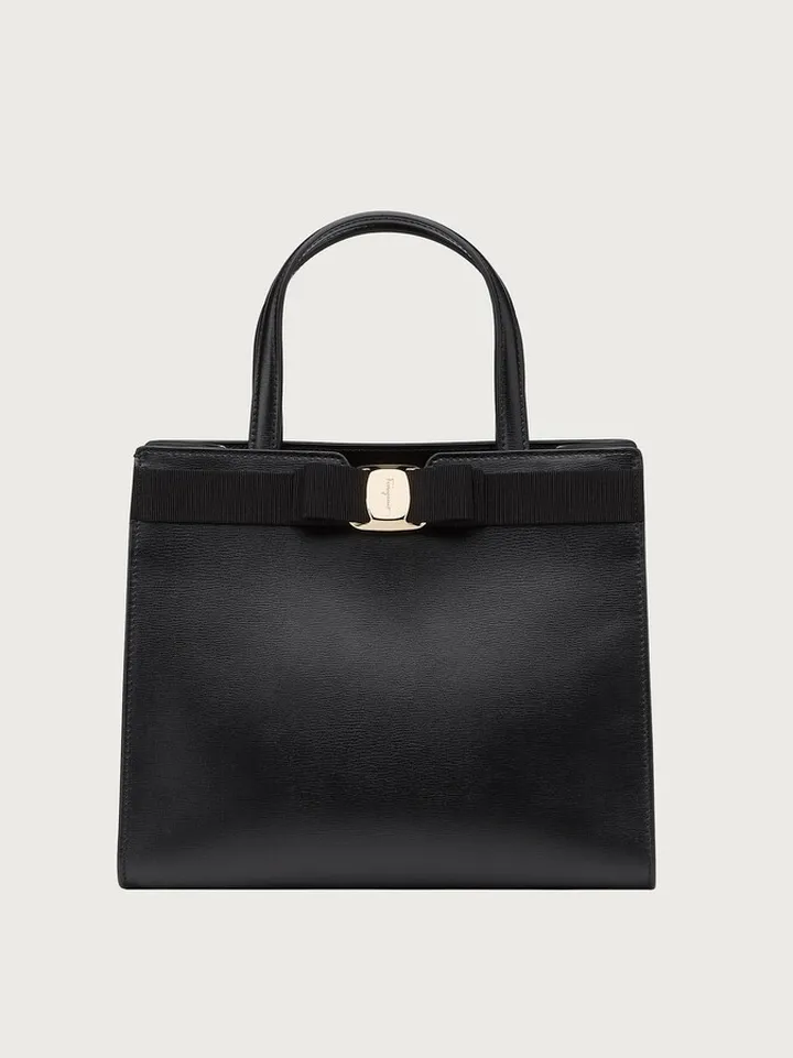 Ferragamo Women Vara Bow top handle Black