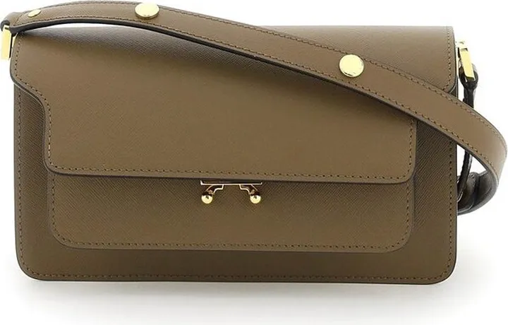 Marni New Trunk Foldover Top Shoulder Bag