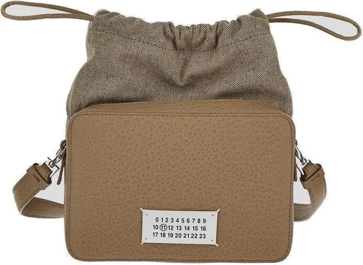 Maison Margiela Panelled Drawstring Shoulder Bag