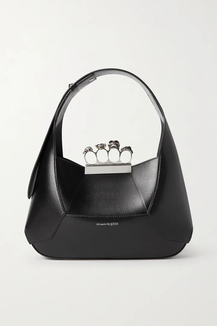 Alexander McQueen - Jewelled Embellished Leather Tote - Black