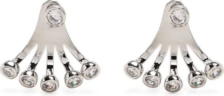 Crystal-Embellished Stud Earring