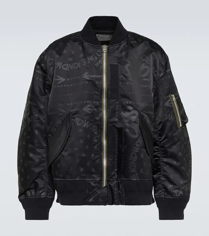 x Eric Haze printed bomber jacket
