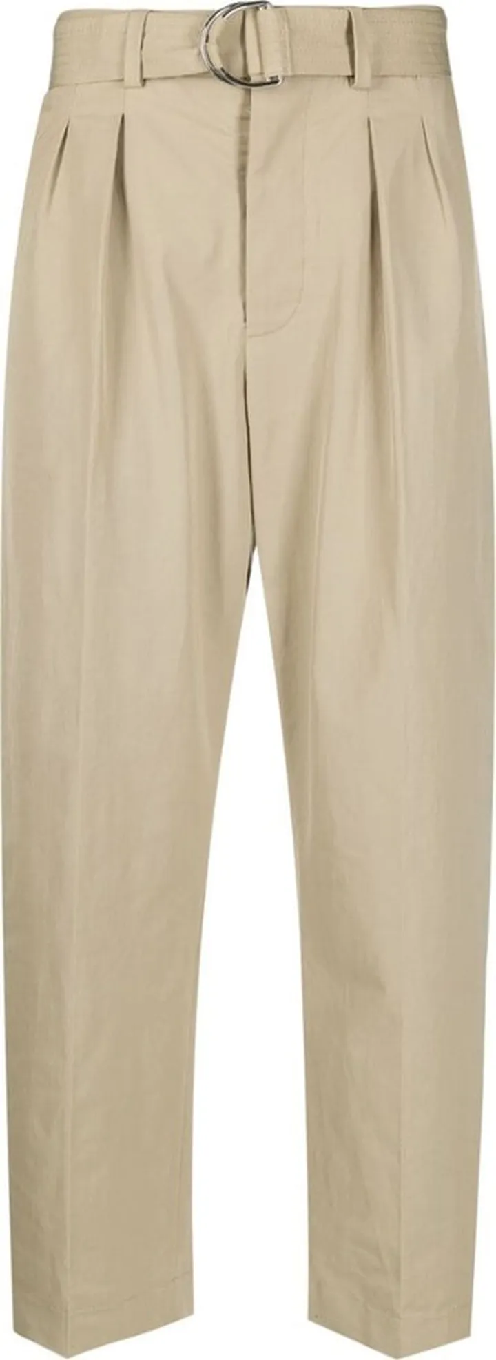 Belted Tapered Trousers