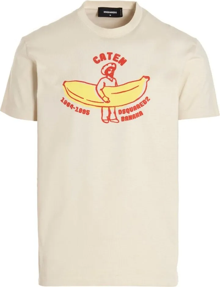Dsquared2 Graphic Printed Crewneck T-Shirt