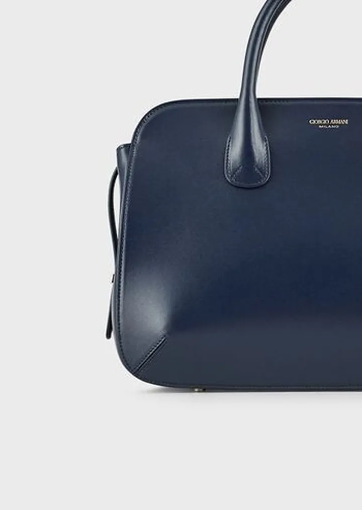 Large La Prima tote bag in palmellato leather