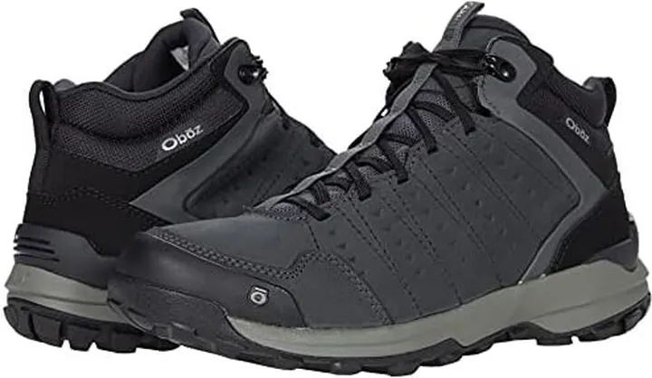 Oboz Sypes Mid Leather B-DRY (Dark Shadow) Men's Shoes