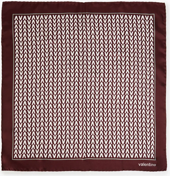 Printed silk-twill scarf