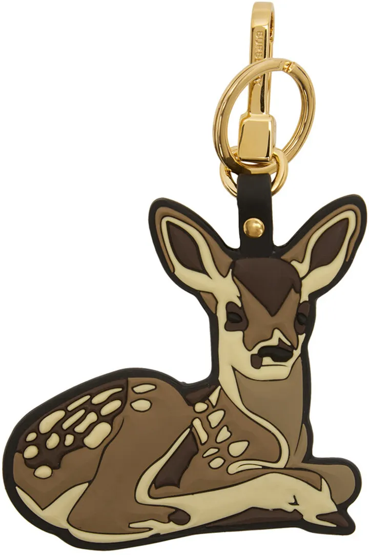 Burberry Brown 2D Deer Keychain