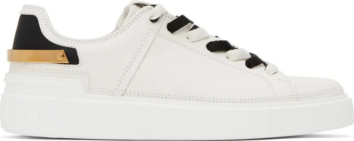 Balmain Off-White B-Court Sneakers