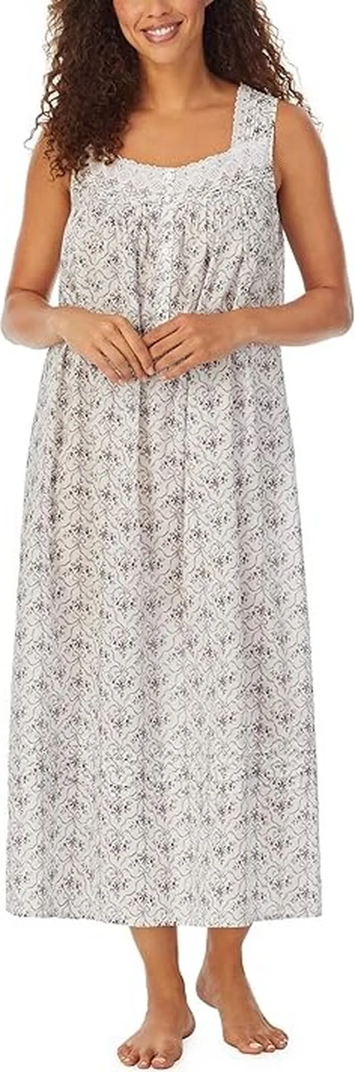 Eileen West Sleeveless Ballet Gown (Ribbon Floral) Women's Pajama