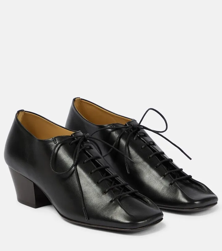 Leather Derby shoes