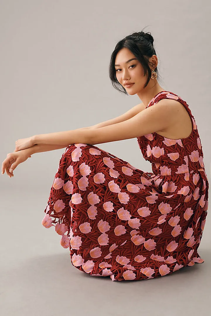 Maeve One-Shoulder Dress Pink