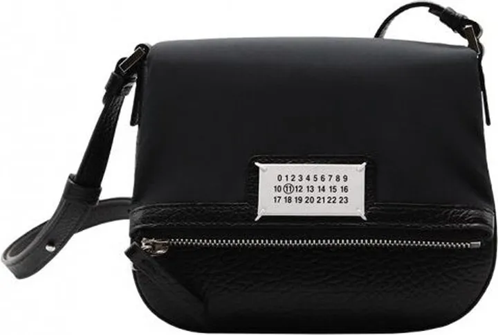 Grained Leather Shoulder Bag