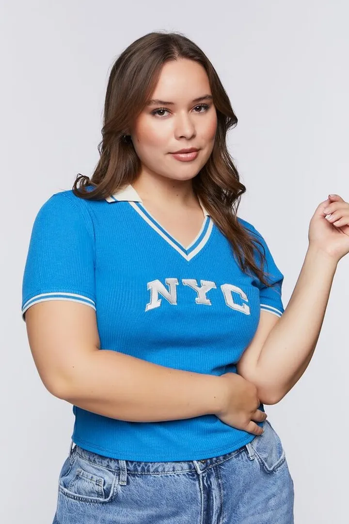 Plus Size NYC Polo Shirt