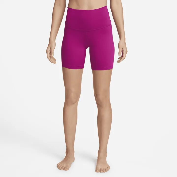 Women's Nike Yoga High-Waisted 7" Shorts in Purple
