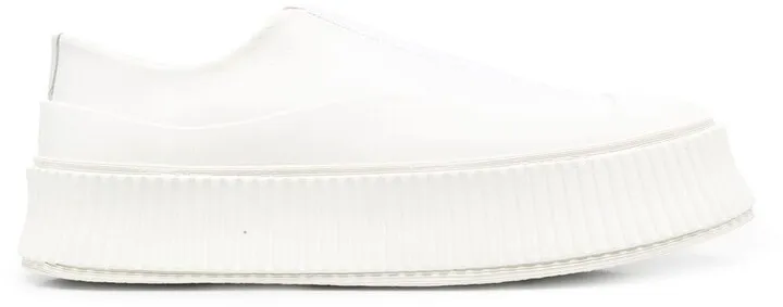 Flatform Leather Sneakers