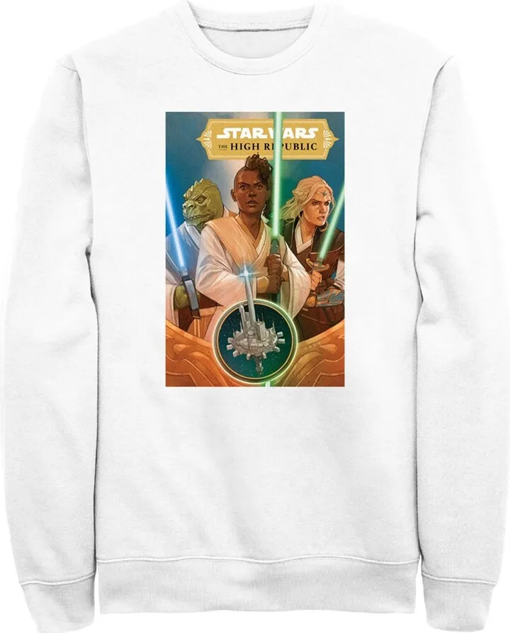 Men's Star Wars The High Republic Jedi There Is No Fear Team Sweatshirt - White - Small