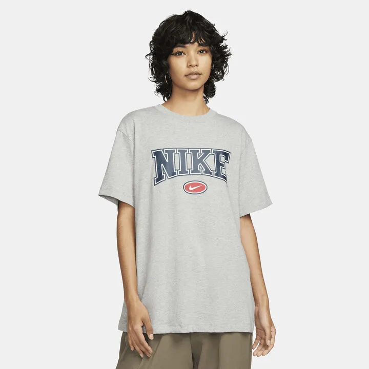 Women's Nike Sportswear Essential Oversized T-Shirt in Grey