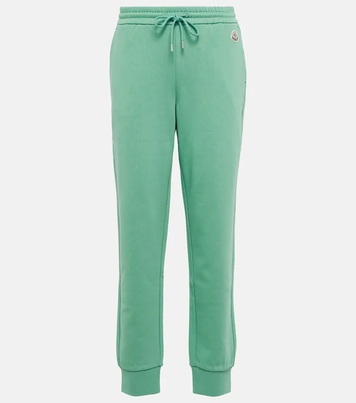 Cotton-blend jersey sweatpants