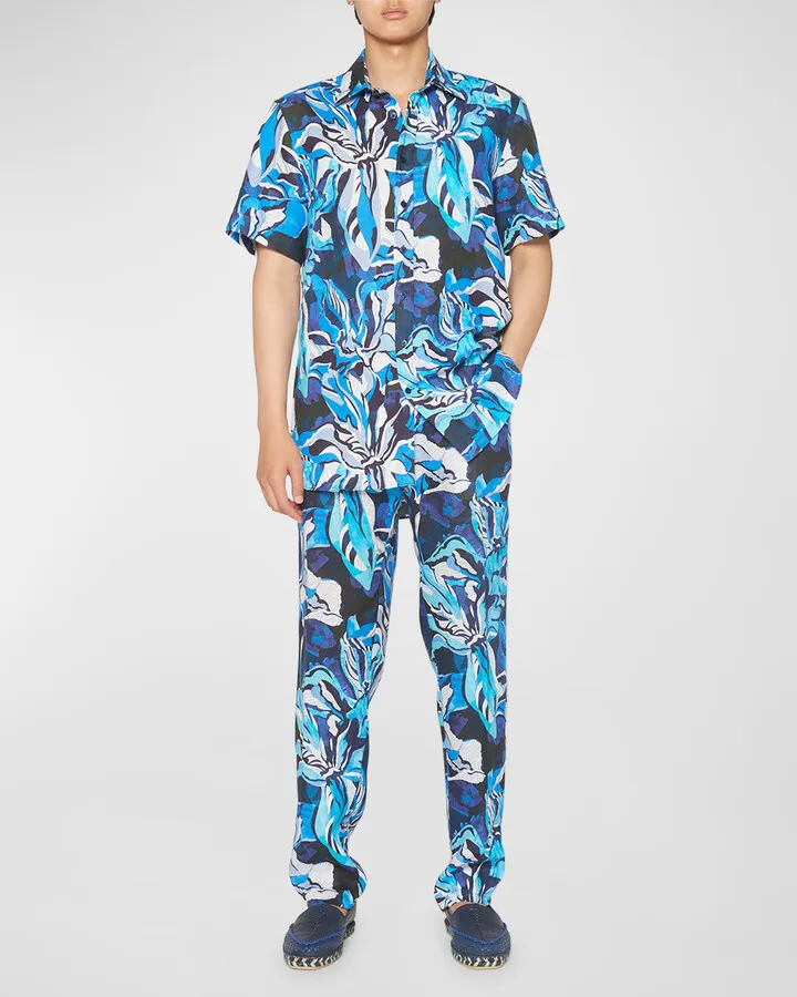 Men's Linen Palms Sport Shirt