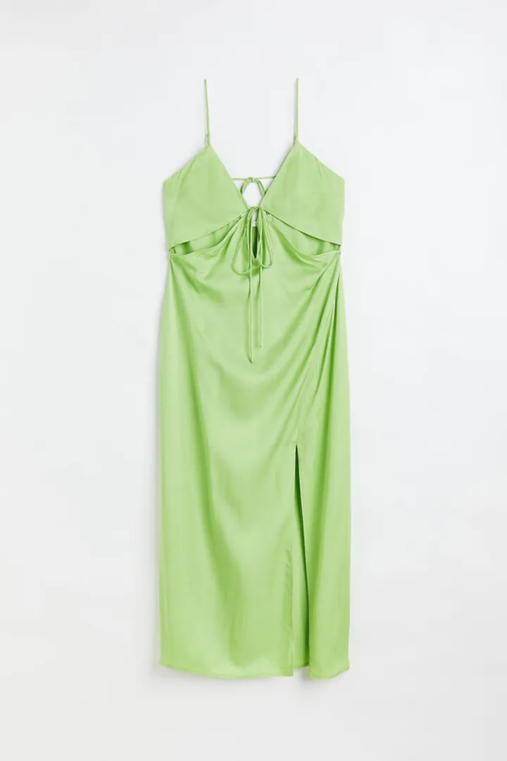 V-neck Cut-out Dress