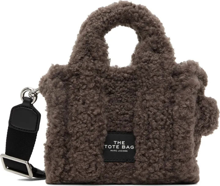 Marc Jacobs Gray Micro 'The Teddy' Tote