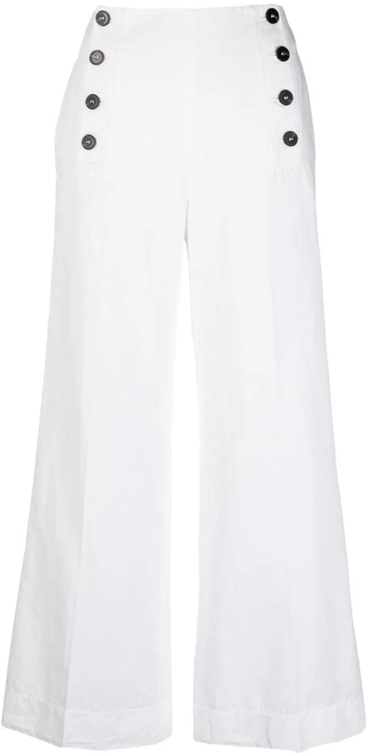 Cropped Wide-Leg Trousers
