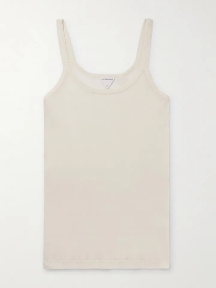 Slim-Fit Ribbed Cotton-Jersey Tank Top