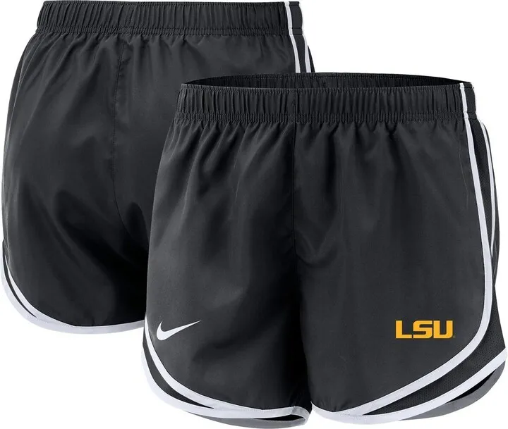 Women's Nike Black Lsu Tigers Team Tempo Performance Shorts