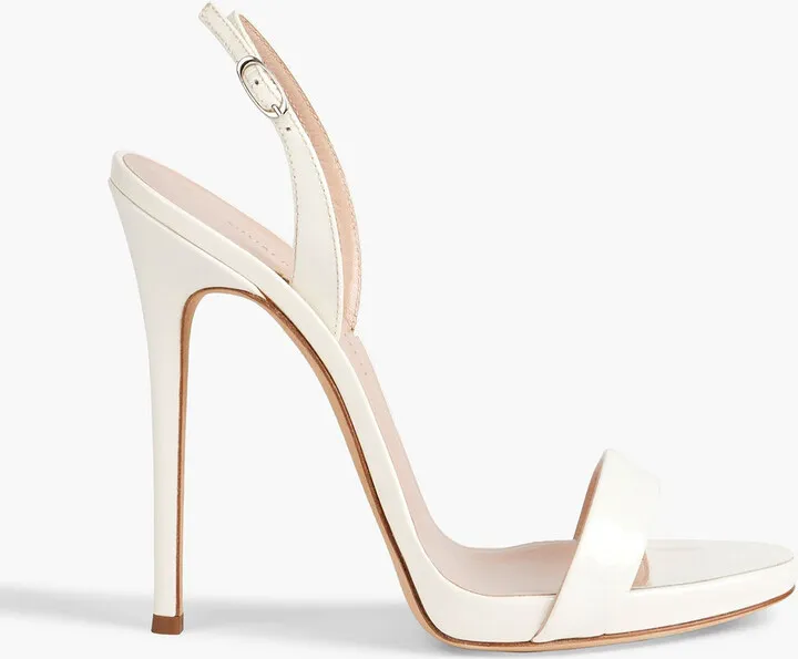Coline 110 patent-leather slingback sandals