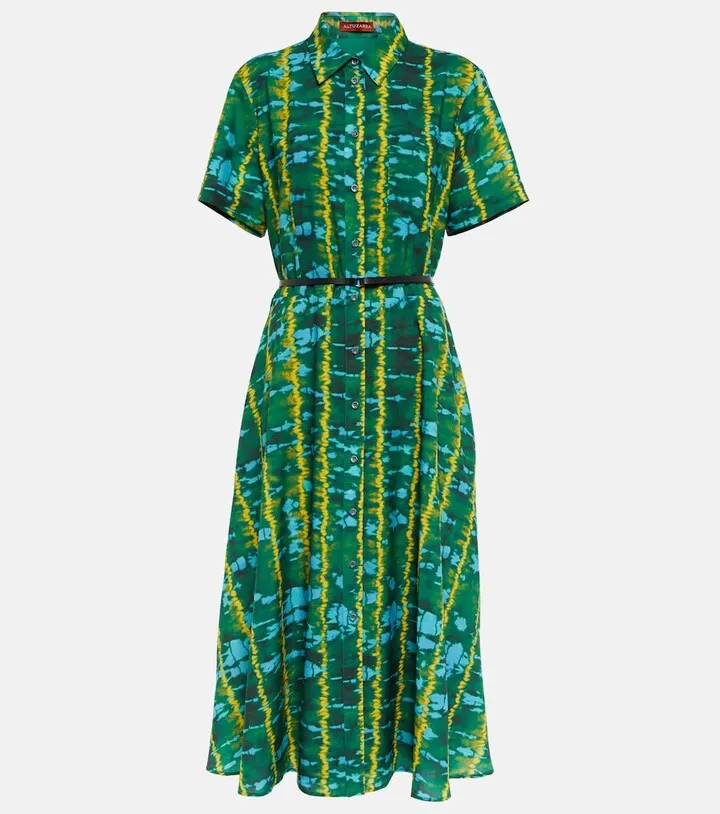 Keira printed shirt dress
