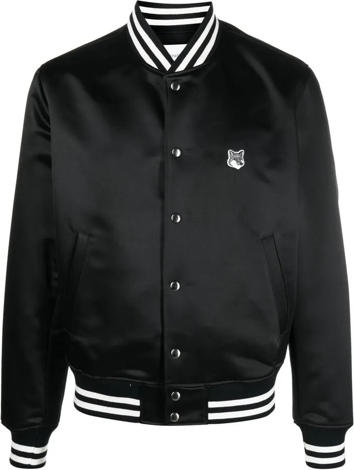 Satin-Finish Bomber Jacket