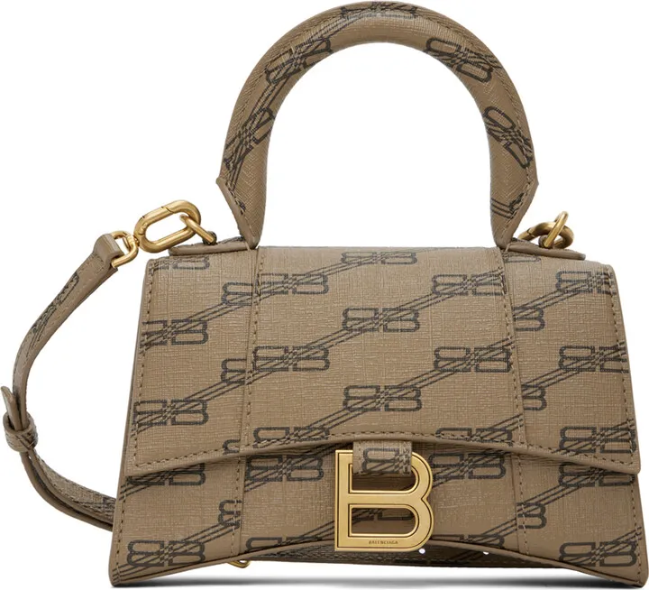 Balenciaga Beige Small Hourglass Bag