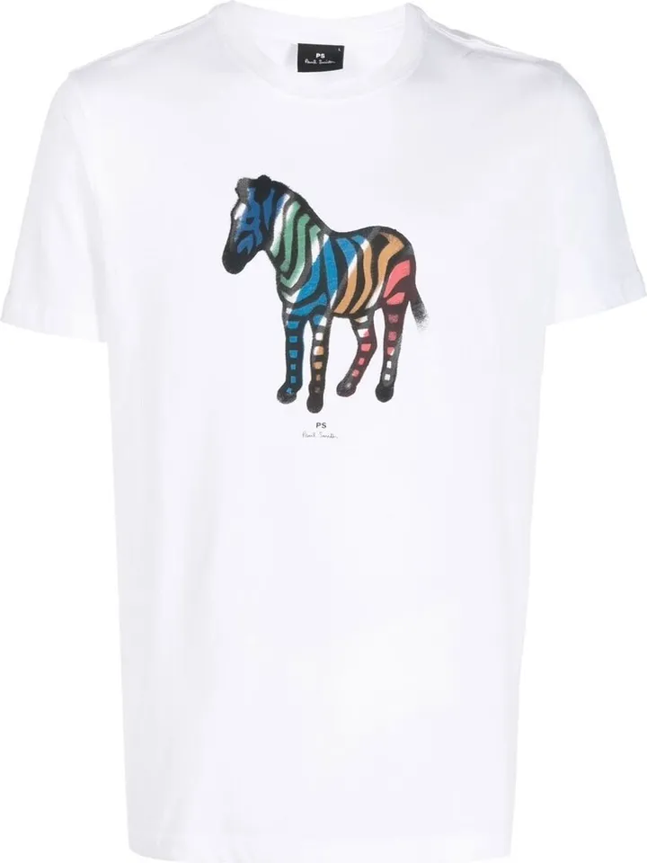 Zebra-motif T-shirt