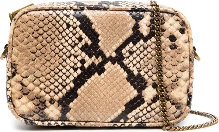 Snakeskin Print Mini Bag