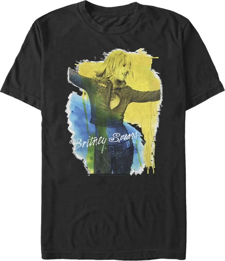 Men's Britney Spears Rocker Color T-Shirt - Black - X Large