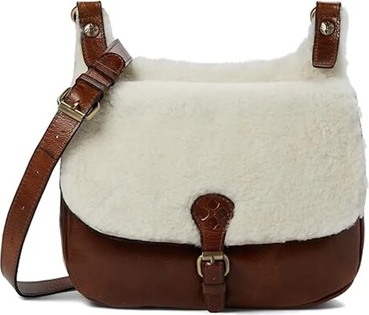 Patricia Nash London Saddle Bag (Natural) Handbags