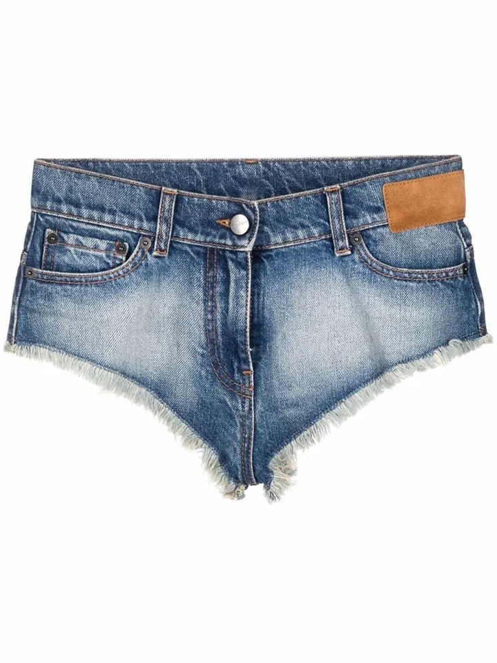 Frayed Hot Denim Shorts