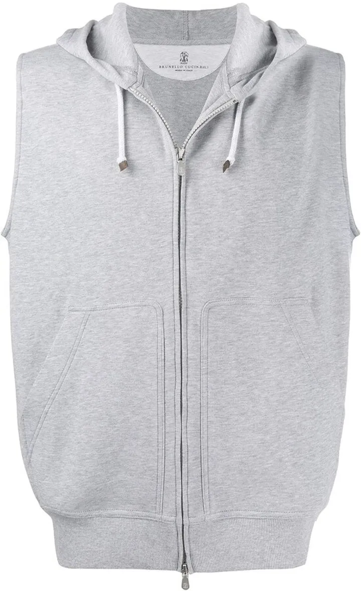 Hooded Jersey Gilet