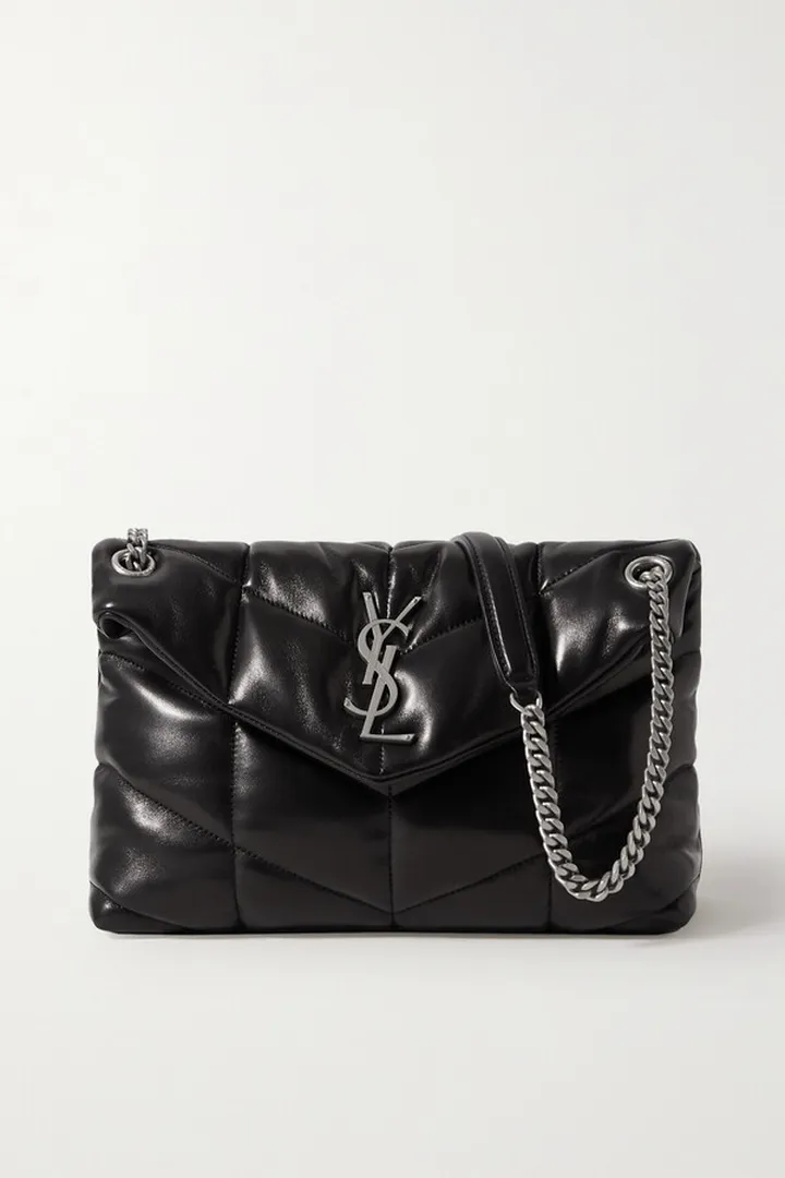 SAINT LAURENT - Loulou Puffer Small Quilted Leather Shoulder Bag - Black