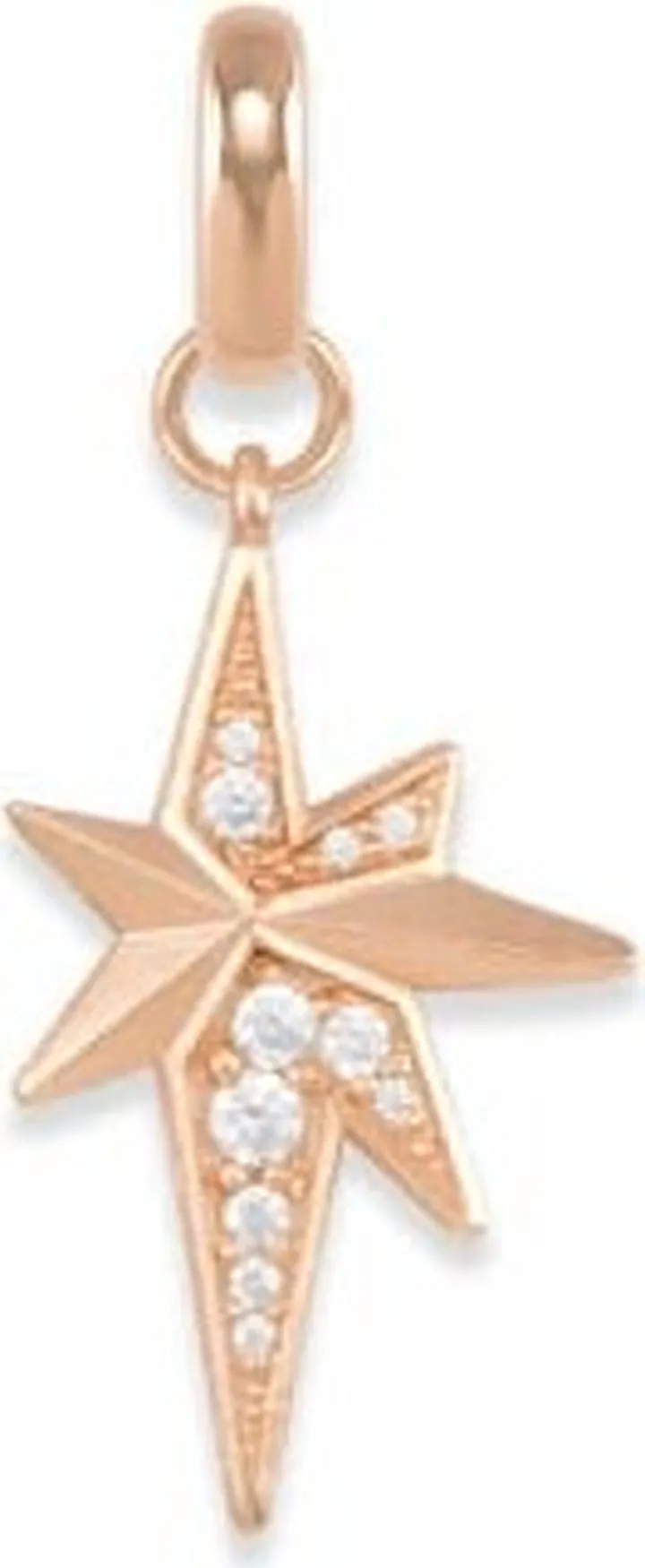 North Star Charm in Rose Gold