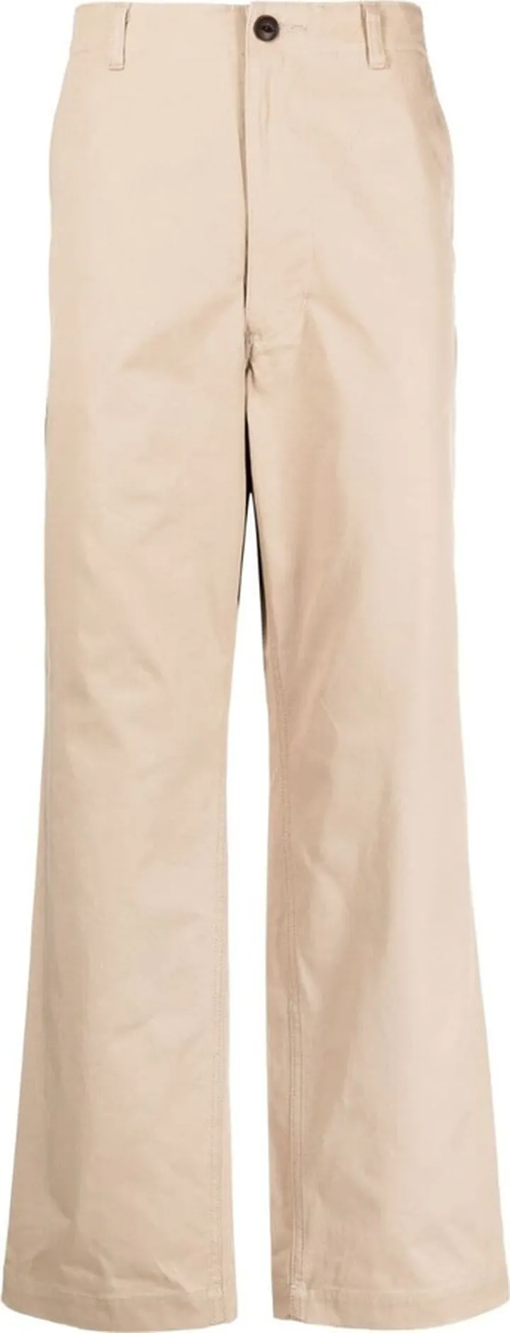 Wide-Leg Cotton Chinos