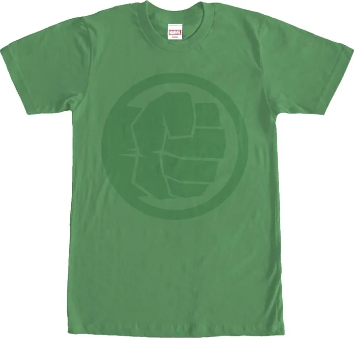 Men's Marvel Hulk Fist T-Shirt - Kelly Green - Medium