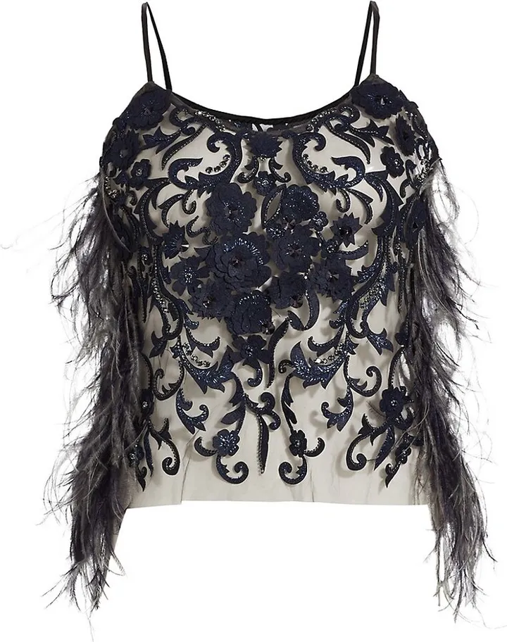 The Blue's Feather Lace Camisole
