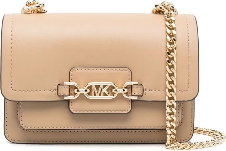 Heather leather shoulder bag