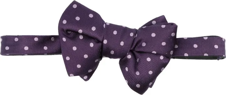 Polka-Dot Silk Bow Tie
