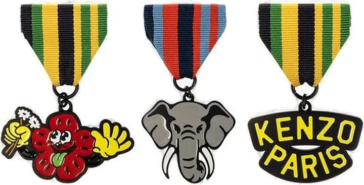 Kenzo Set Of Three Pins